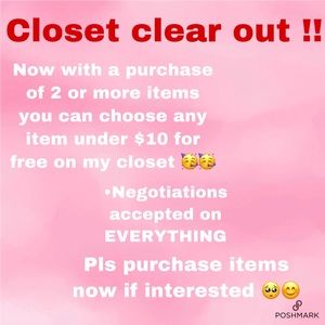 Closet clear out!!
